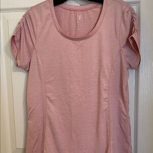 Layer 8 Dusty Rose Short Sleeve Scoop Neck Tee